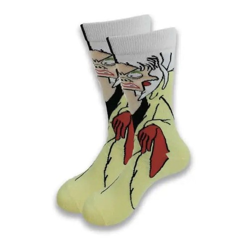 Disneys cruella vil socks - cruella,
