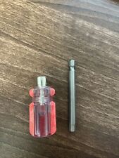 Red Stubby 2inch Screwdriver