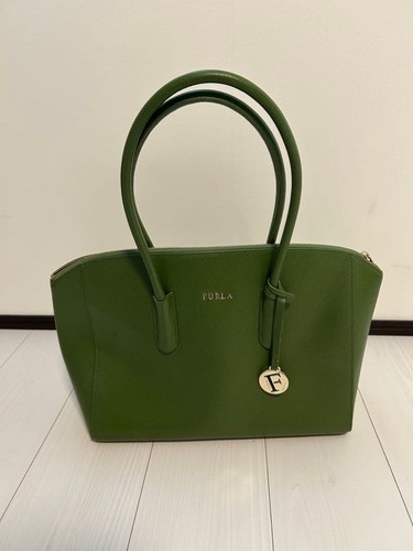 Furla green tote - green,
