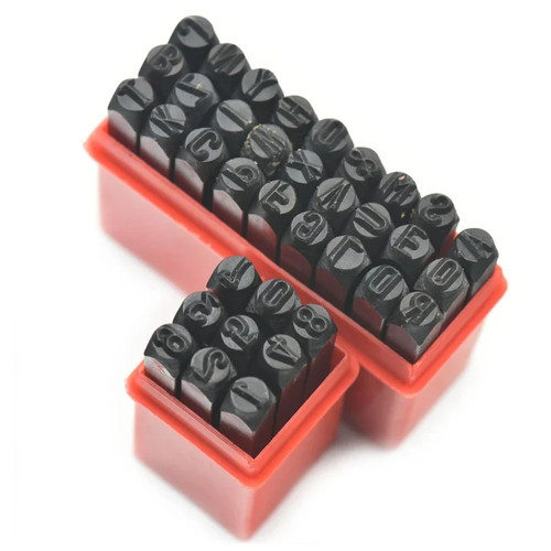 Metal letter number - number, stamp