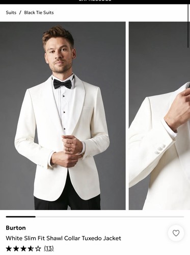 White tuxedo jacket - jacket, fit