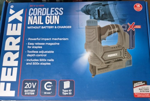 New ferrex 20v cordless - new,