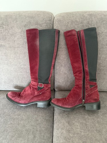 Aquatalia burgundy suede - burgundy,