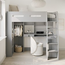 Grey High Sleeper Loft Bed