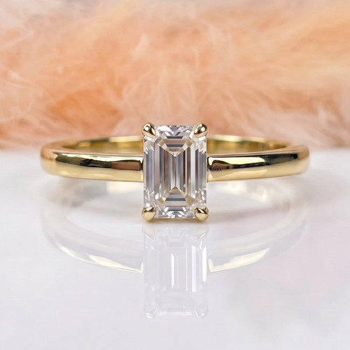 2ct emerald cut lab created - emerald,