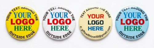 25mm personalised domed - domed, centre