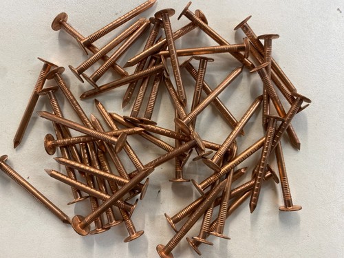 Copper clout nails roofing - copper,