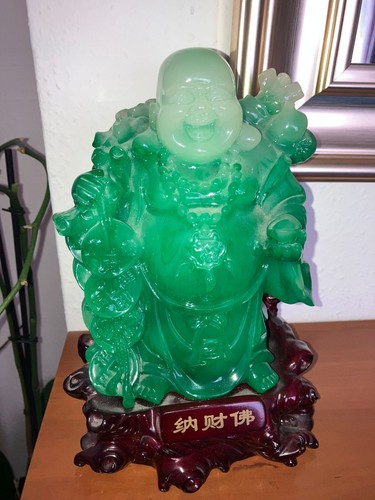 Green jade style laughing - green,