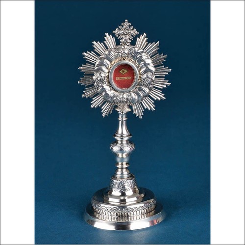Antique silver reliquary with - reliquary,