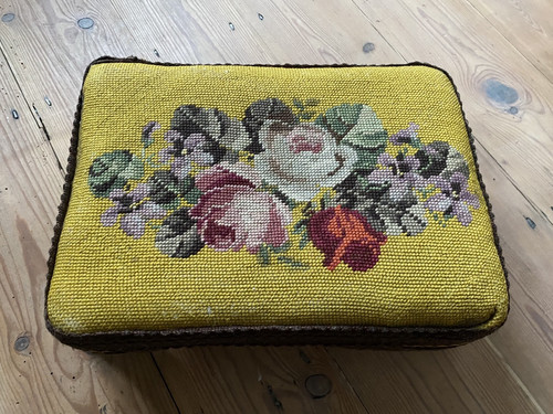 Vintage upholstered floral - upholstered,