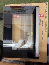 Complete oven door including