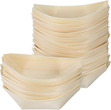 Sewroro 150Pcs Wooden Boat