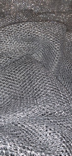 Silver fishnet chainmail - fishnet,
