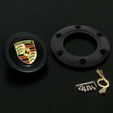 Porsche 911 964 930 928 997 Black Horn Button For MOMO OMP NRG Steering Wheel
