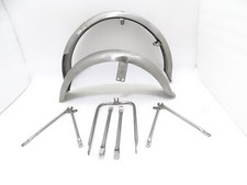 NEW MATCHLESS G3L AJS 16M MILITARY MODEL FRONT & REAR MUDGUARD + STAYS