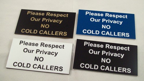 Cold callers engraved - callers',