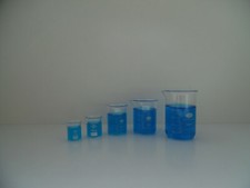 Glass Beaker Set 1 x 5ml 10ml 25ml 50ml 100ml Lab Glassware Borosilicate Glass