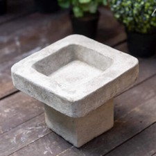 Stone Cast Plain Low Square