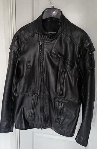 Black leather motorcycle - leather,