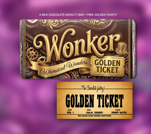 Willy wonka chocolate bar - chocolate,