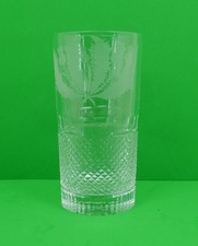 Edinburgh Crystal Highball Glass Thistle cut original old mark Discontinued A /F