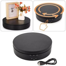 360° Rotating Electric Turntable Display Stand Jewelry Photography Show Holder H