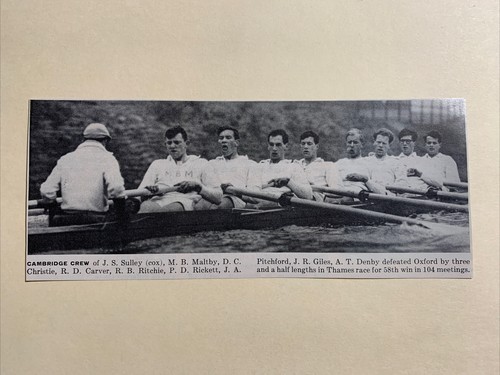 Cambridge rowing crew defeats - rowing,