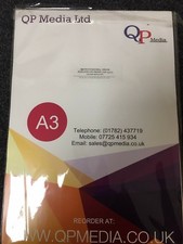 A3 Premium Grade 110gsm Heat Transfer Sublimation Paper Pink Backing 100 Sheets