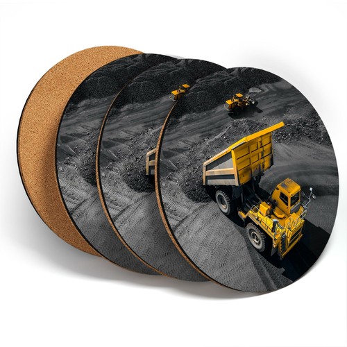 Coasters yellow tipper - x,