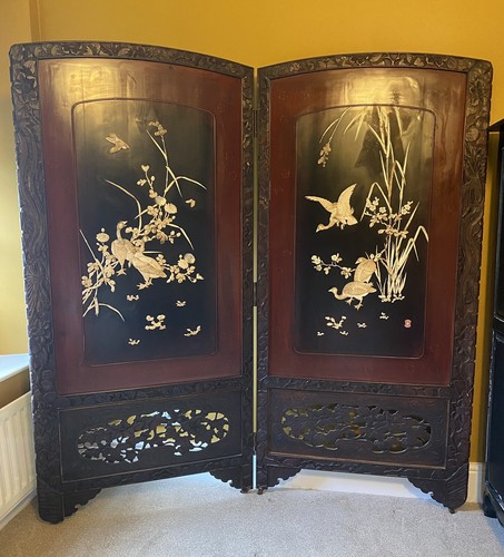 Antique screen divider - antique,