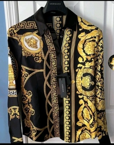 Versace silk black gold - versace, black/gold