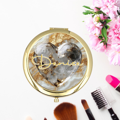 Personalised compact mirror - compact,