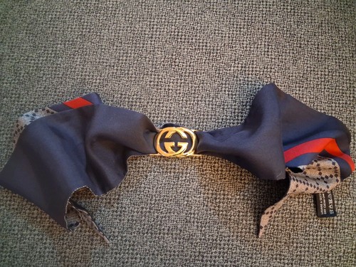 Gucci silk twill neck bow - silk,