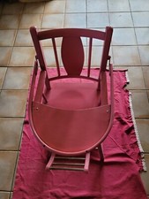 Children's high seat chair with game table - pink color