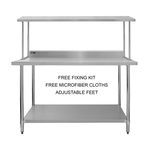 Stainless steel catering table - steel,
