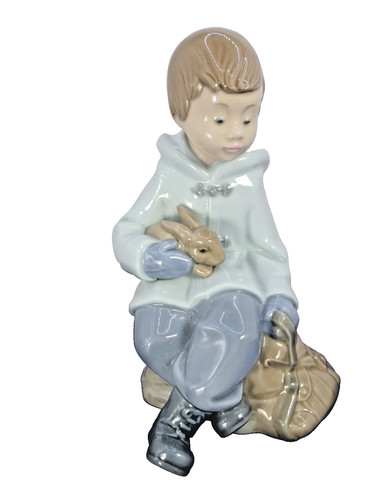 Lladro boy sitting - nao, )