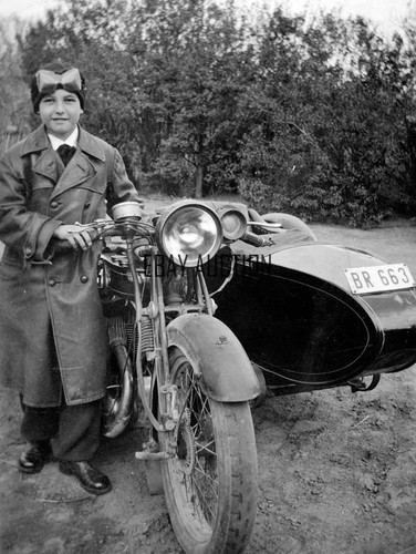 Ajs side car motorcycle - ajs,