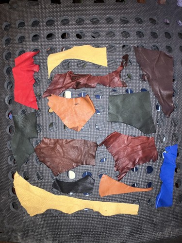 Leather scraps off cuts - cuts, craft