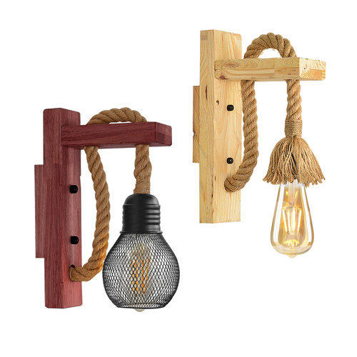 Rustic hemp rope - hemp, wood