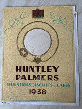 Rare Huntley and Palmers Christmas 1938 Biscuits Cakes proof catalogue J Haworth