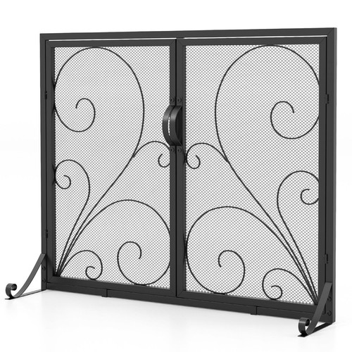 96x78cm double door - double, fireplace
