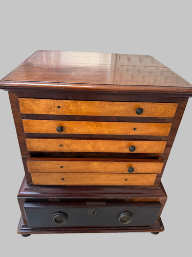 Antique mahogany birds - c,