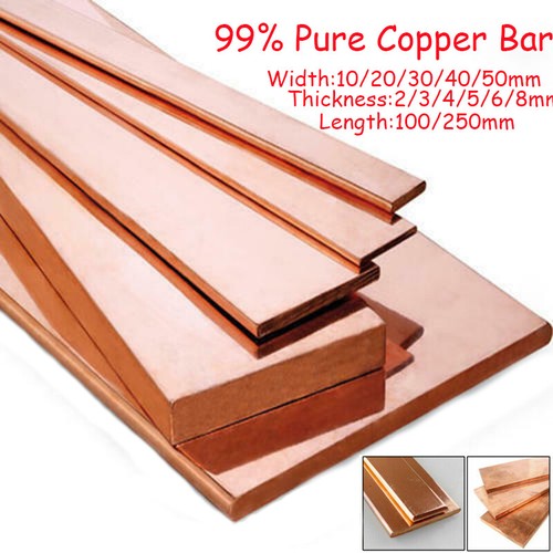 50mm copper flat bar strip - flat,