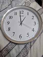 Seiko  White Face Wall Clock -