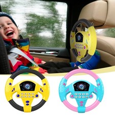 Kids Backseat Electronic Steering Wheel Toy Children Driver Car Game Sound ToDFR