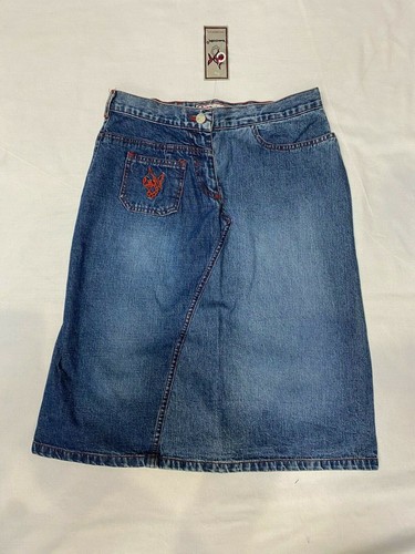 Punky fish denim knee - denim, length
