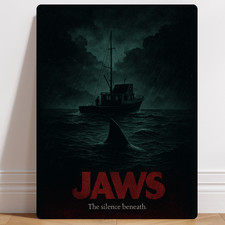 Jaws Movie Poster Aluminium
