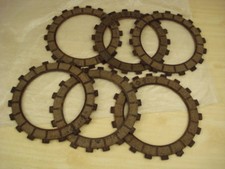 NOS Clutch Friction Disk SUZUKI T20 TC250 1969 GENUINE // 6 Pcs.