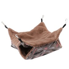 Small Pet Hammock Plush Warm Hamster Hammock Swing Hanging Bed