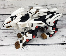 ZOIDS: LIGER ZERO Electronic White Lion Tomy Hasbro 2002 Tested & Works!